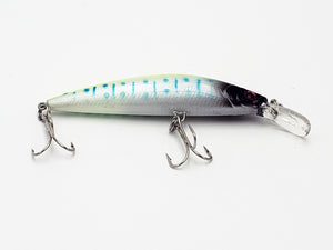 Sentinel Lure Dual Hook - White Blue Spot