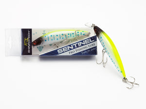 Sentinel Lure Dual Hook - White Blue Spot