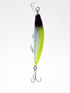 Sentinel Lure Dual Hook - White Blue Spot