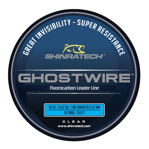 Shinratech Ghostwire Fluorocarbon Leader Line - 30lb 50yard spool