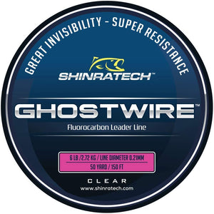 Shinratech Ghostwire Fluorocarbon Leader Line - 6lb 50yard spool